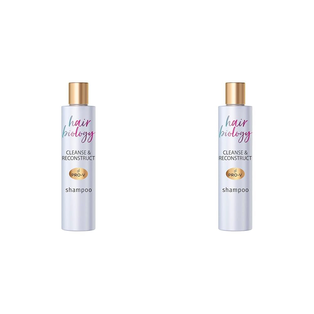 Hair Biology Champú Cleanse & Reconstruct, Para raíces grasas y puntas dañadas, 250 ml Ducha y baño Naty Shop 2 x 250 ml Champú