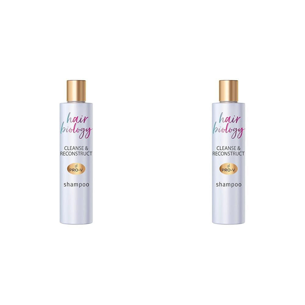 Hair Biology Champú Cleanse & Reconstruct, Para raíces grasas y puntas dañadas, 250 ml Ducha y baño Naty Shop 2 x 250 ml Champú