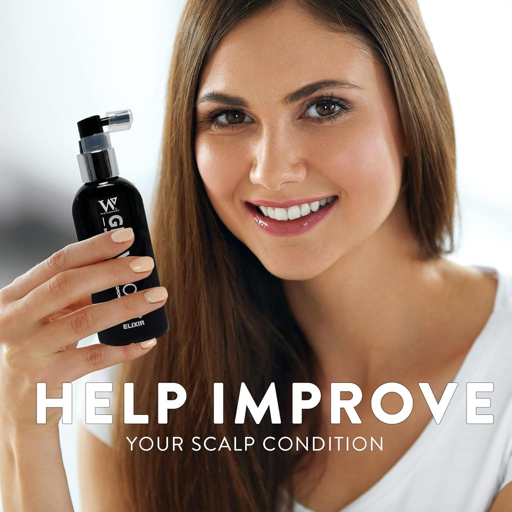 Watermans Grow More Elixir ser de creștere a părului - Întărește rădăcinile părului - Promovează creșterea părului - Pentru femei și bărbați Ingrijirea parului Naty Shop