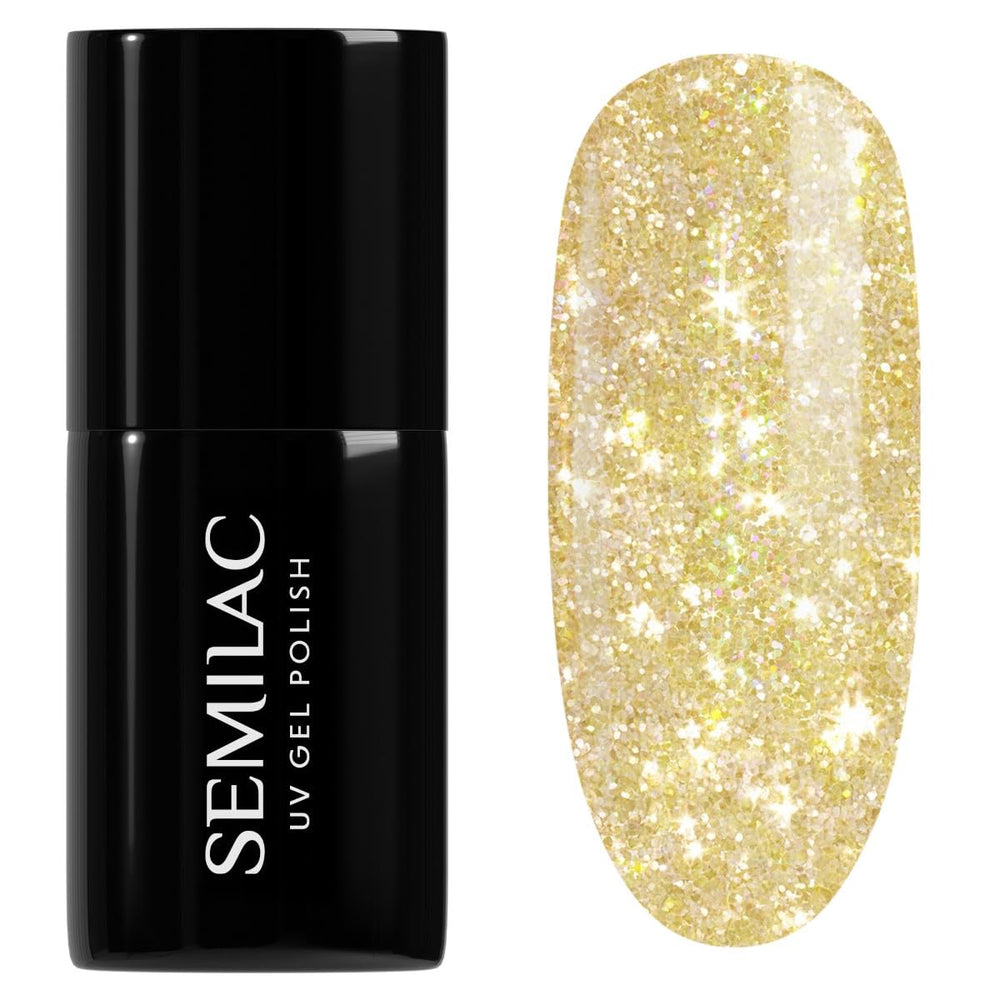 Esmalte de uñas UV Semilac Hybrid 240 Icy Waterfall 7ml, colección Seaqueen