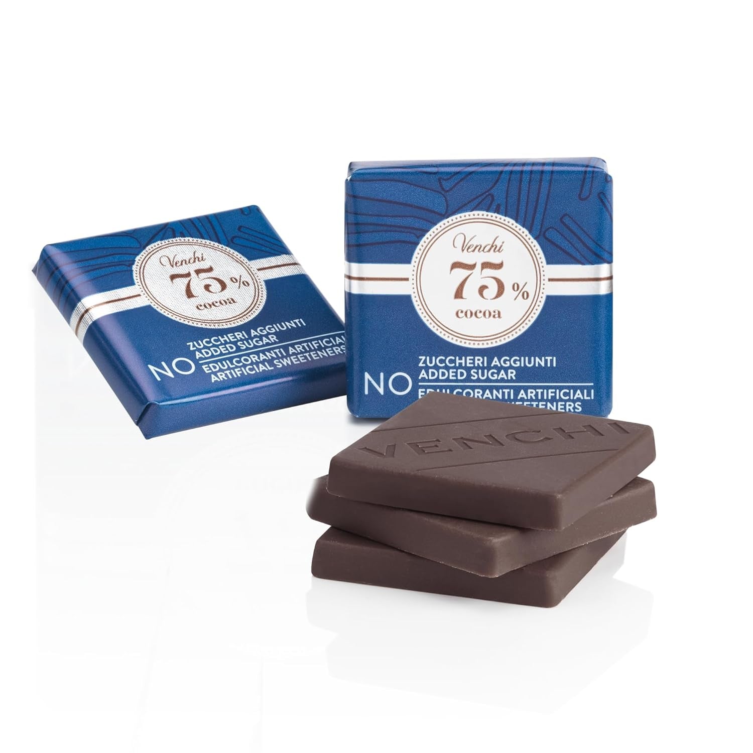 Venchi – Granblend Extra Black 75% SIN Azúcar Añadida, 1 kg – SIN Edulcorantes Artificiales – Sin Gluten – Vegano