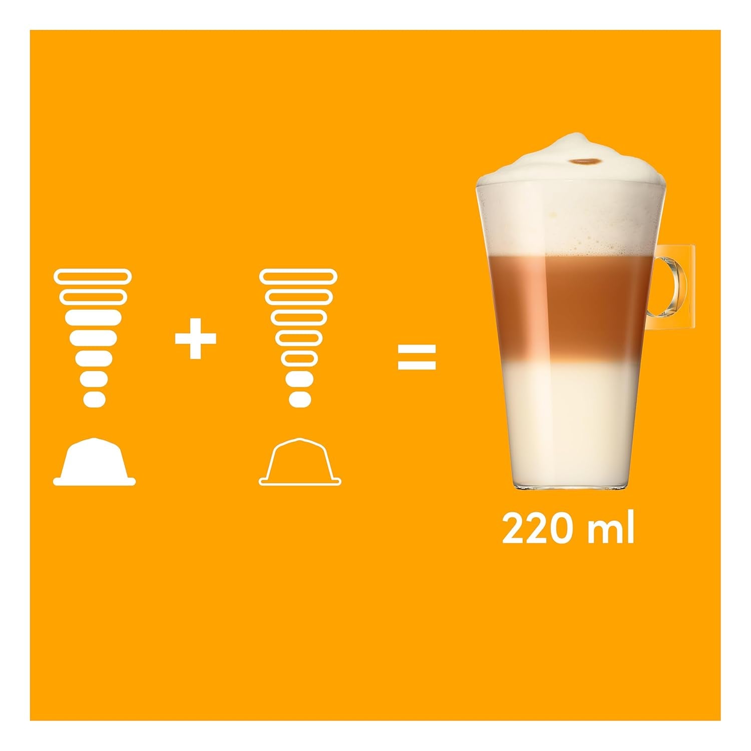 NESCAFÉ DOLCE GUSTO Latte Macchiato Kaffeekapseln 6er Pack (6 x 16 Kapseln)