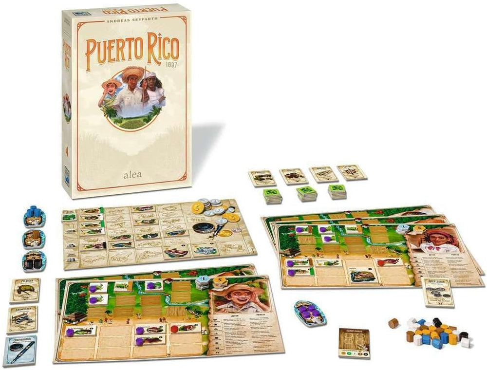 Ravensburger 27347 - Puerto Rico 1897, Clásico, Juego de Estrategia para 2-5 Jugadores Mayores de 12 Años, Alea Games