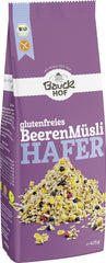 Muesli de avena con frutos rojos hof, sin gluten (425 g) - Bio