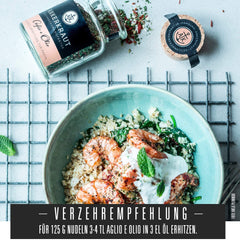 Ankerkraut Aglio e Olio, Gewürzmischung italiano para pasta y espaguetis-fideos clásicos, 120 g en bolsa aromática