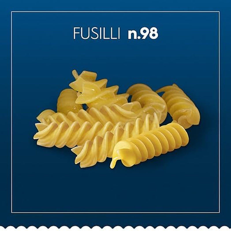 Barilla Pasta Classic Fusilli No. 98 de trigo duro de alta calidad, siempre al dente, Chili, Spaghetti, Fusilli, Penne, Italiano, 500g