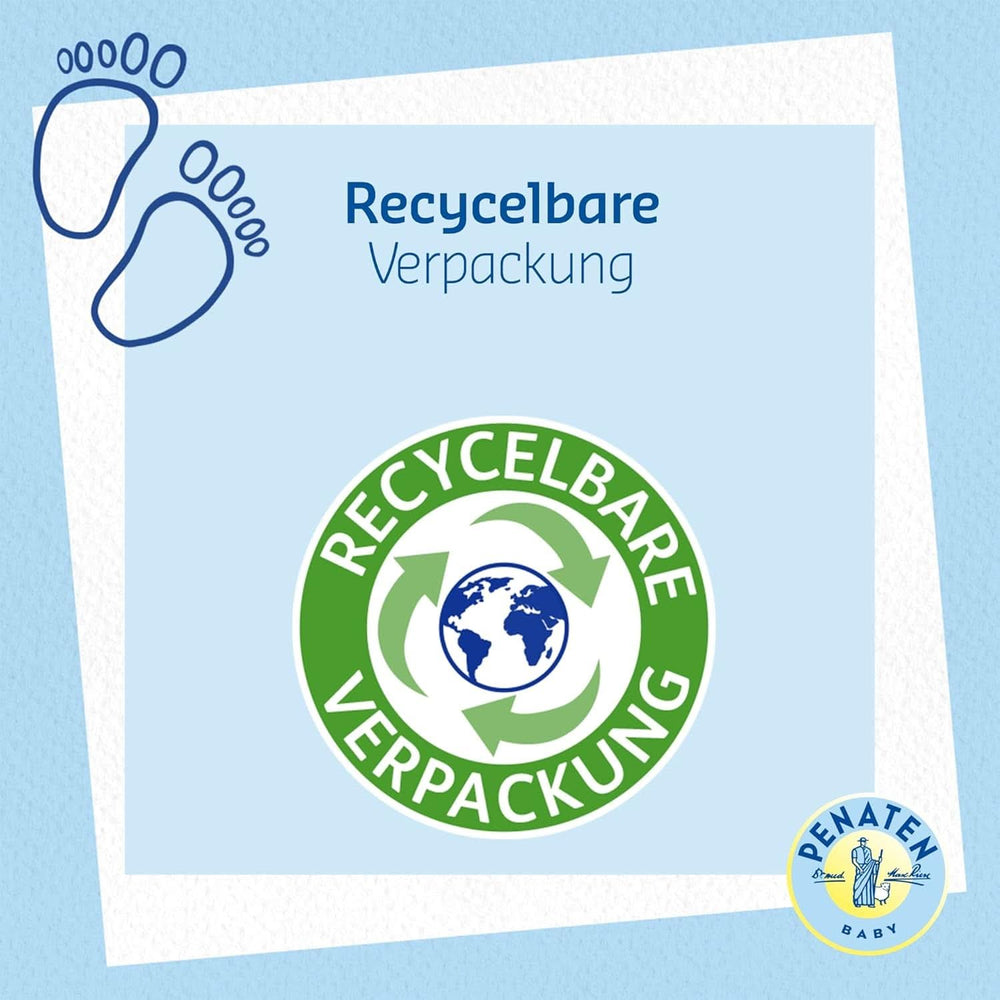 PENATEN Wash & Shower Cream (400 Ml), gel de ducha y champú para bebés, formulado sin parabenos ni colorantes Madre e Hijo Naty Shop