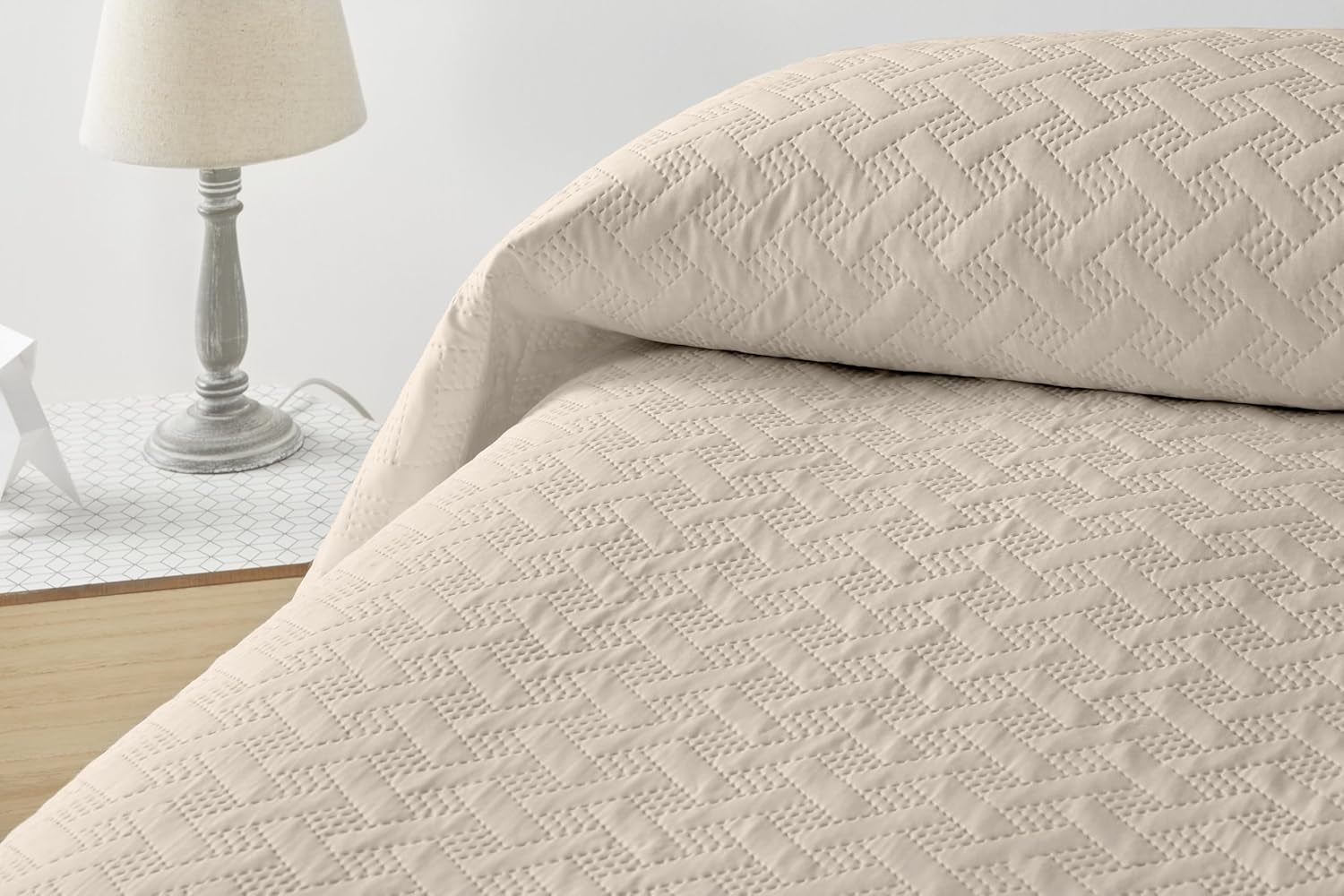 LISO - Colcha De 105 Cm - Colcha Cama Bouti - Primavera Y Verano - 200X260 Cm - Camas Y Mantas Rosa Besuche den Degrees home-Store Cama Beige 90 Cm