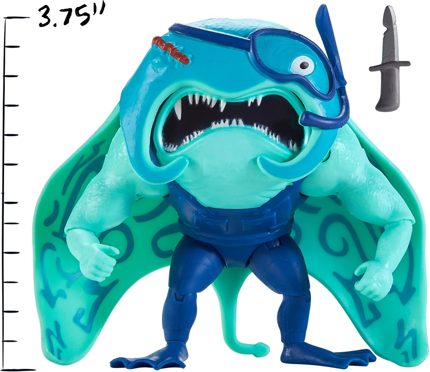 TEENAGE MUTANT NINJA Turtles - Figura de bază Ray Fillet Action figures Naty Shop