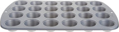 Wilton 24 Er Mini-Muffinbackform, Antihaftbeschichte, Silber Moldes y bandejas para hornear Naty Shop