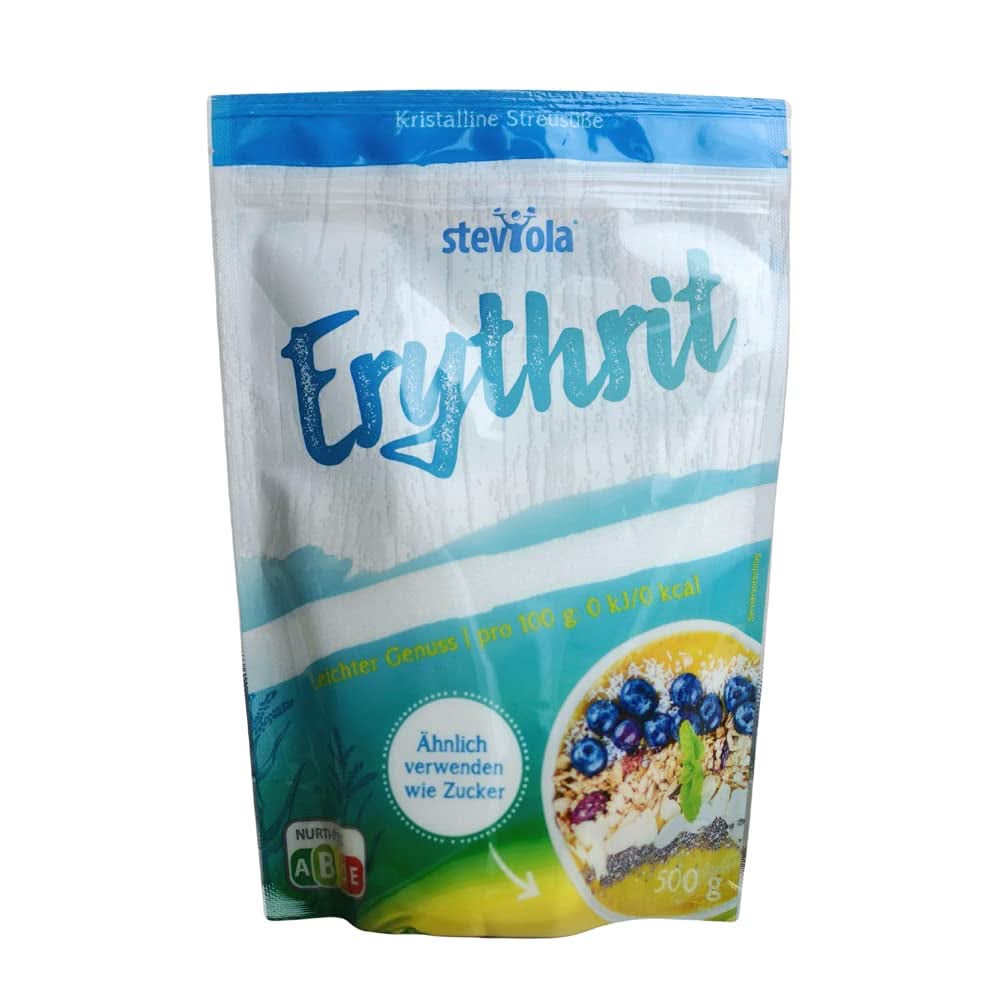 Esteviola | Edulcorante de estevia | Edulcorante sin calorías, 300 gramos Edulcorantes Naty Shop Eritritol blanco, 500 gramos