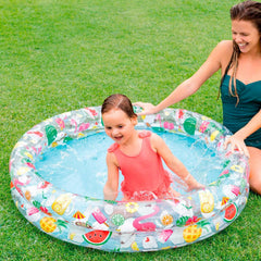 Intex 59421NP - Piscină gonflabilă Just So Fruity, vinil, multicoloră, 122x25 cm