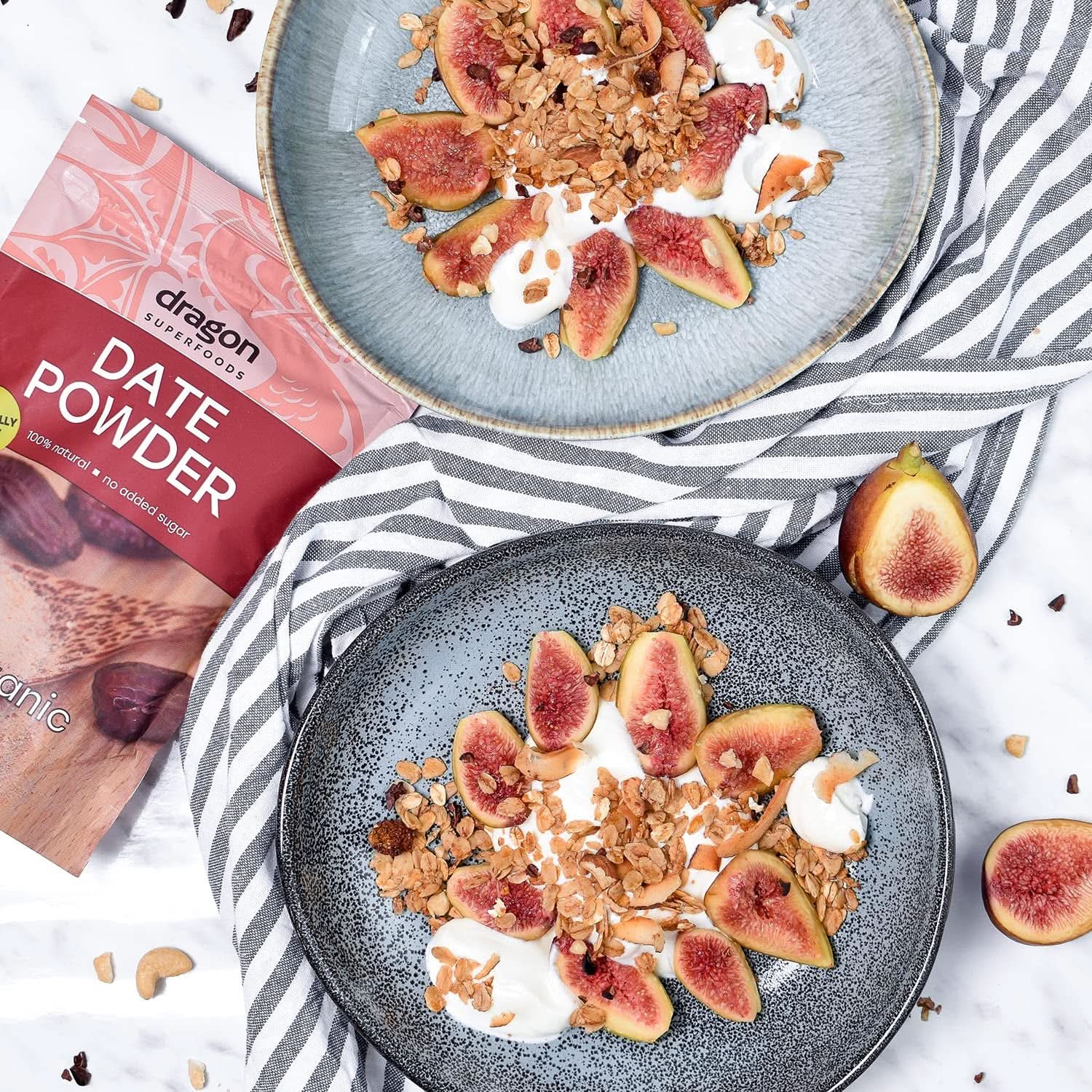 Dátil en polvo 100% ecológico, vegano y sin gluten, naturalmente dulce, 6 x 250 gramos Naty Shop productos deshidratados