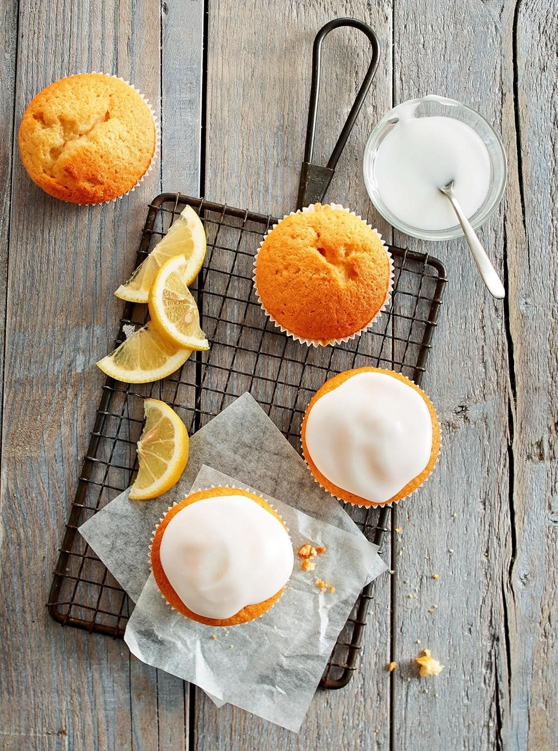 RUF Mini muffins con limón, preparado para hornear con sabor a limón, 350 gramos Cocina Naty Shop