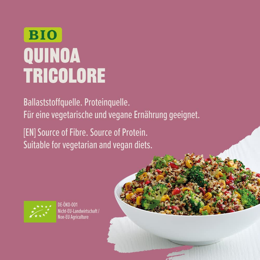 Quinua Tricolor Orgánica Amazon 500g (Paquete de 1)