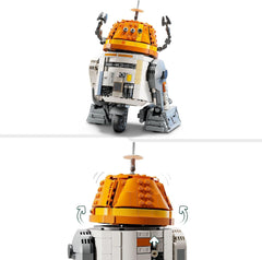 Figura LEGO Star Wars 75416 Ahsoka Astromech Droid Chopper (C1-10P) - juguete con cabeza móvil, brazos desmontables y rueda central - regalo para fans de Ahsoka, niños y niñas mayores de 10 años Sets de construcción Besuche den LEGO-Store