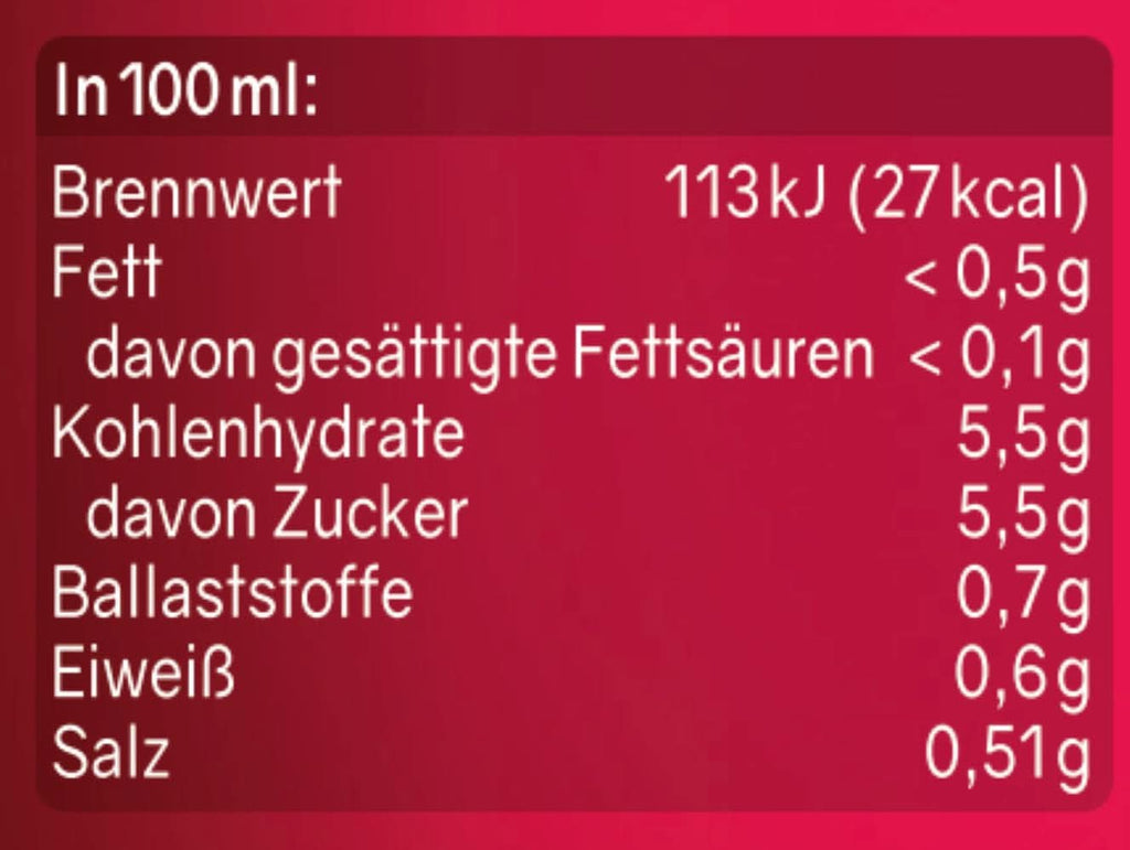 RABENHORST (6 x 700 ml) - Suc de legume de înaltă calitate din diferite legume cu o aromă picantă intensă Bauturi fara alcool Naty Shop
