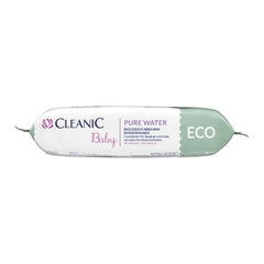 Toallitas húmedas Cleanic Baby Eco Pure Water - (1 x 50 uds.) Toallitas húmedas para niños y bebés - Piel sensible, sin fragancia, que se puede desechar - 50 uds.