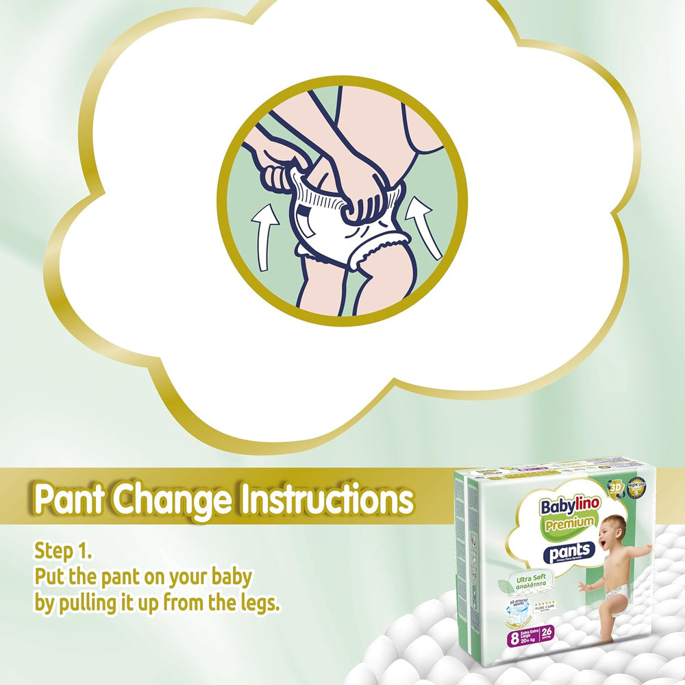 Pantalón Premium Talla 8 con filtro ultrasuave, XXL (20+ kg), 104 piezas