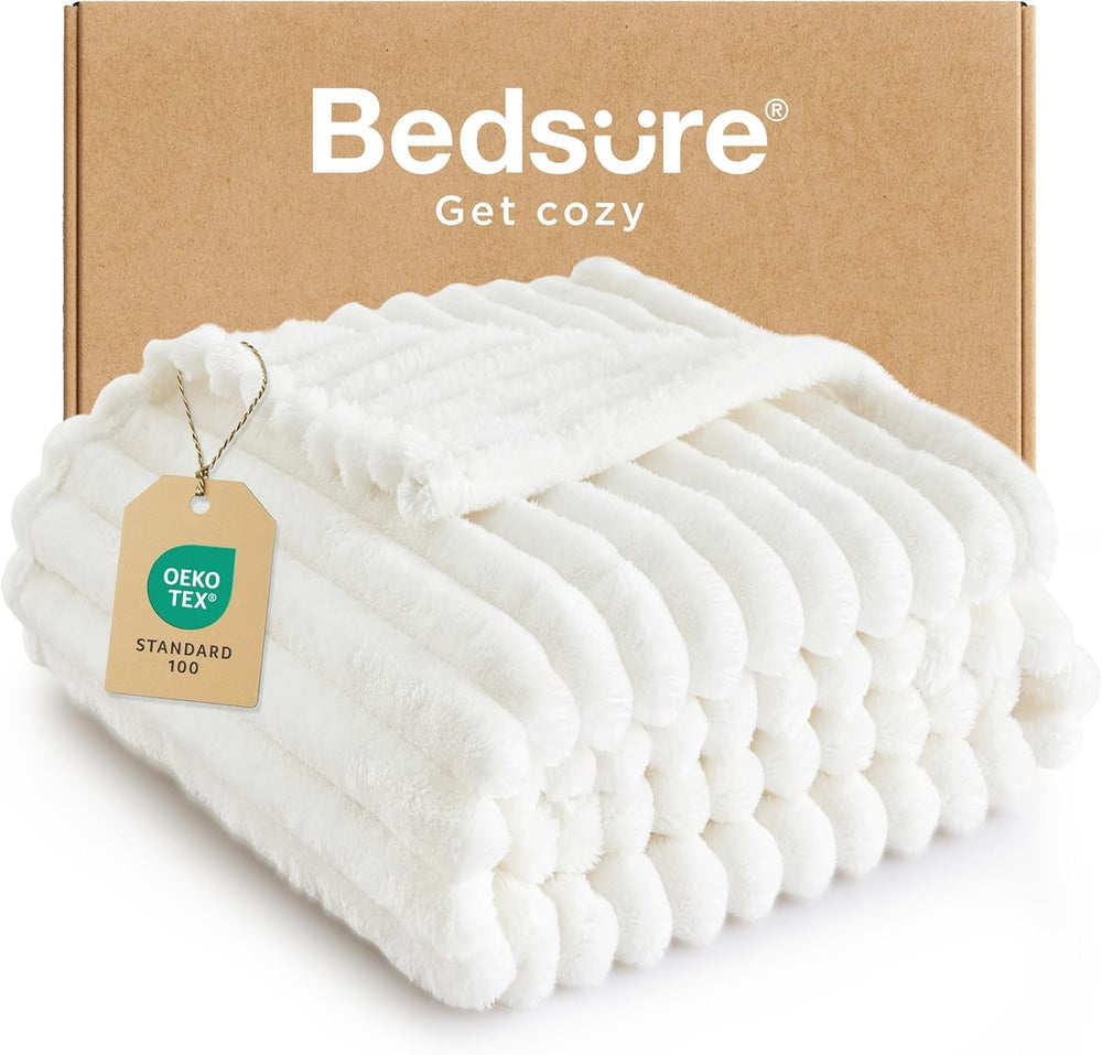 BEDSURE Manta Polar Verde Salvia para Sofá - Mantas Acogedoras Súper Suaves para Mujeres, Linda Manta Pequeña para Niñas, Camas y Mantas de 127 X 152 Cm Besuche den BEDSURE-Store Garden White/Opulent Tee Xl (50" X 70")