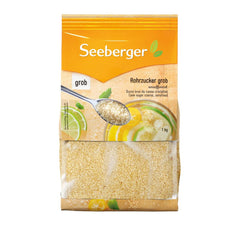 Seeberger Rohrzucker Grob 5Er Pack: Vollrohrzucker Besonders Aromatisch - Ideal Para Cócteles Y Zum Backen - Grob - Sin rafinar, Vegano (5 X 1 Kg) Edulcorantes Naty Shop 1 Kg (5Er-Pack)