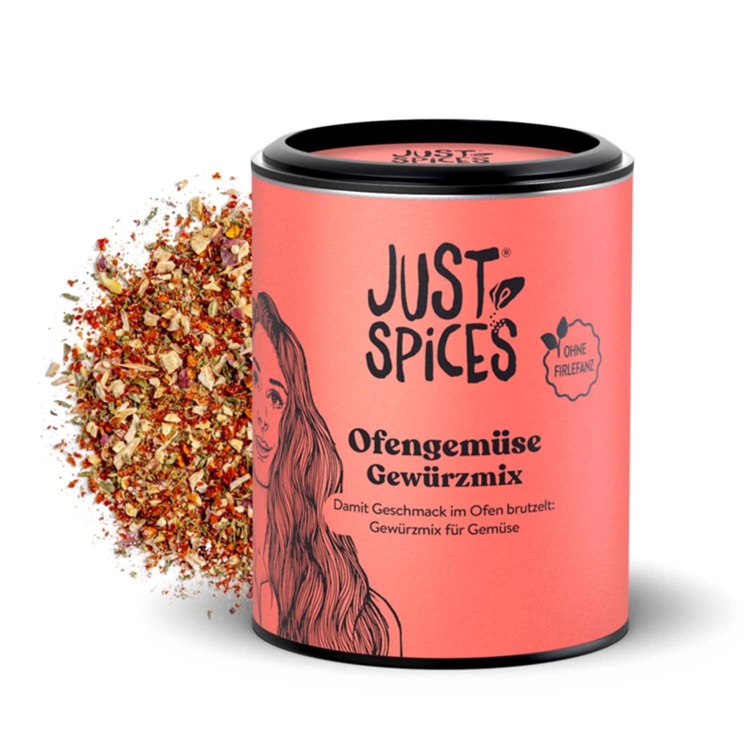 Just Spices Gemüse Allrounder I Jedes Gemüse von Berenjena bis Zucchini lecker würzen I Gewürzdose, 75 g