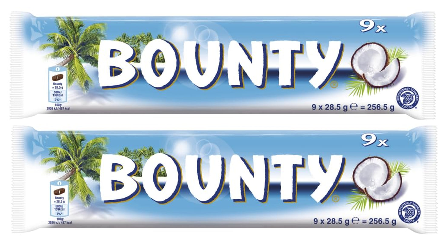 Barras de chocolate Bounty | Coco y Chocolate | Varios tamaños de envases