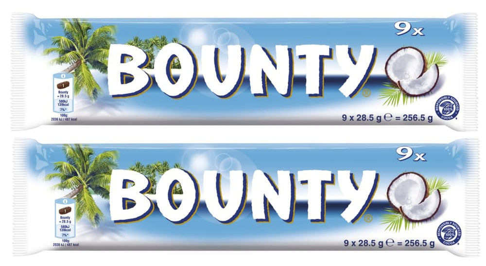 Barras de chocolate Bounty | Coco y Chocolate | Varios tamaños de envases