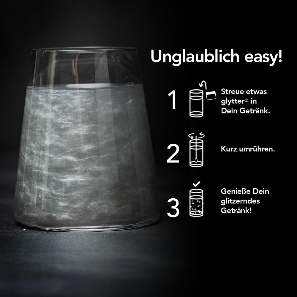 Glitter Glitter Powder For Drinks (Plata) - Glitter comestible para bebidas, 10 gramos Glitter Naty Shop