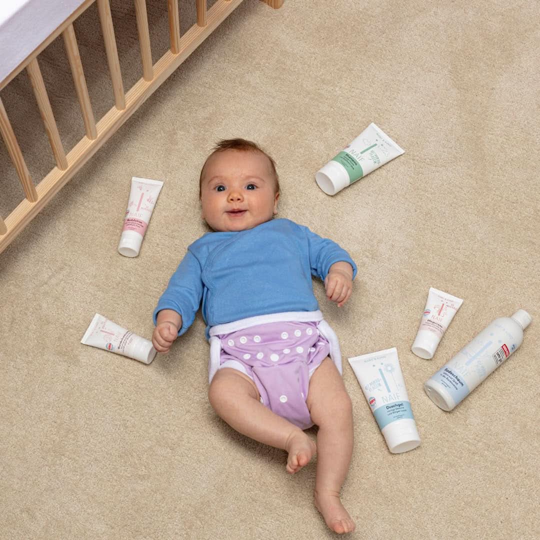 Naïf Gel de lavado nutritivo - Para bebés y niños - Ingredientes naturales - 100% vegano - 200 ml Madre e Hijo Naty Shop