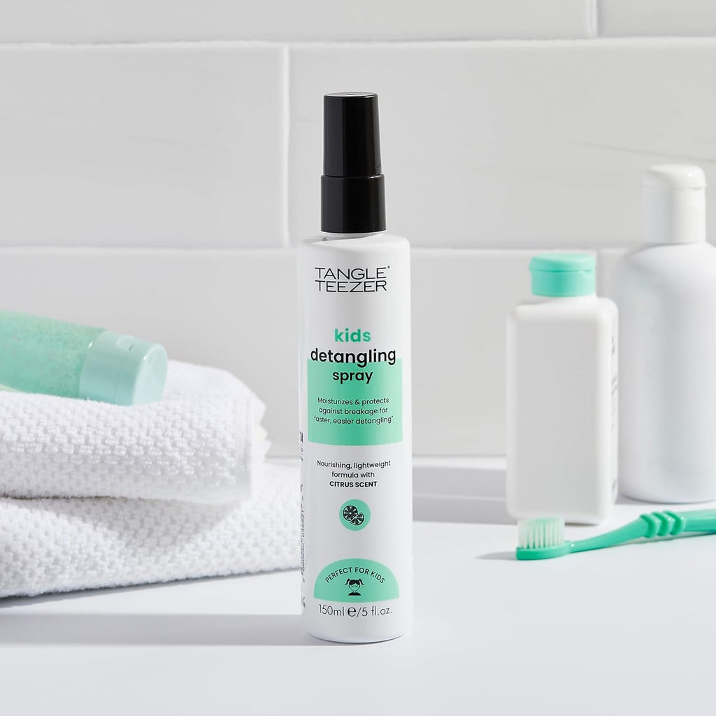 incurcare Teezer Detangling Spray pentru copii - Fără noduri, fără lacrimi - Parfum proaspăt de citrice - Vegan și fără cruzime - Detanglare delicată și rapidă Produse pentru descurcarea părului Naty Shop