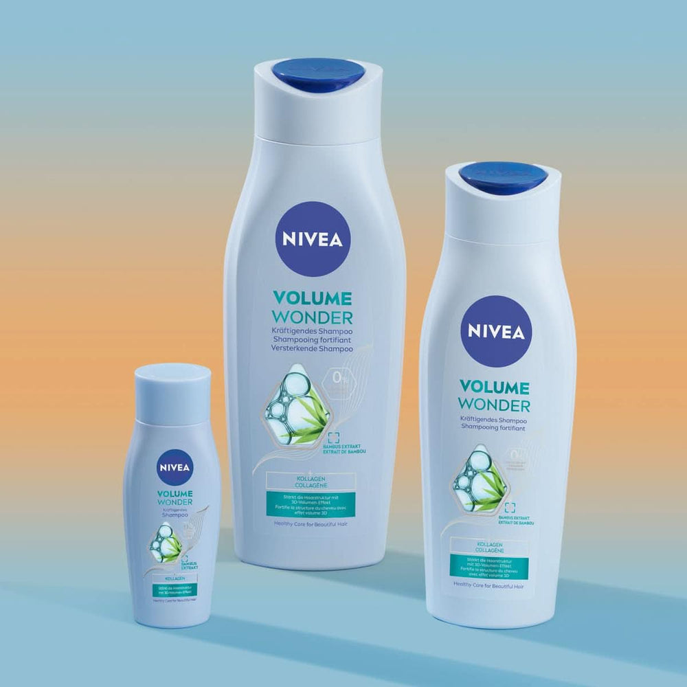 NIVEA Volume Wonder Champú fortalecedor, champú voluminizador, 50 ml Ducha y baño Naty Shop