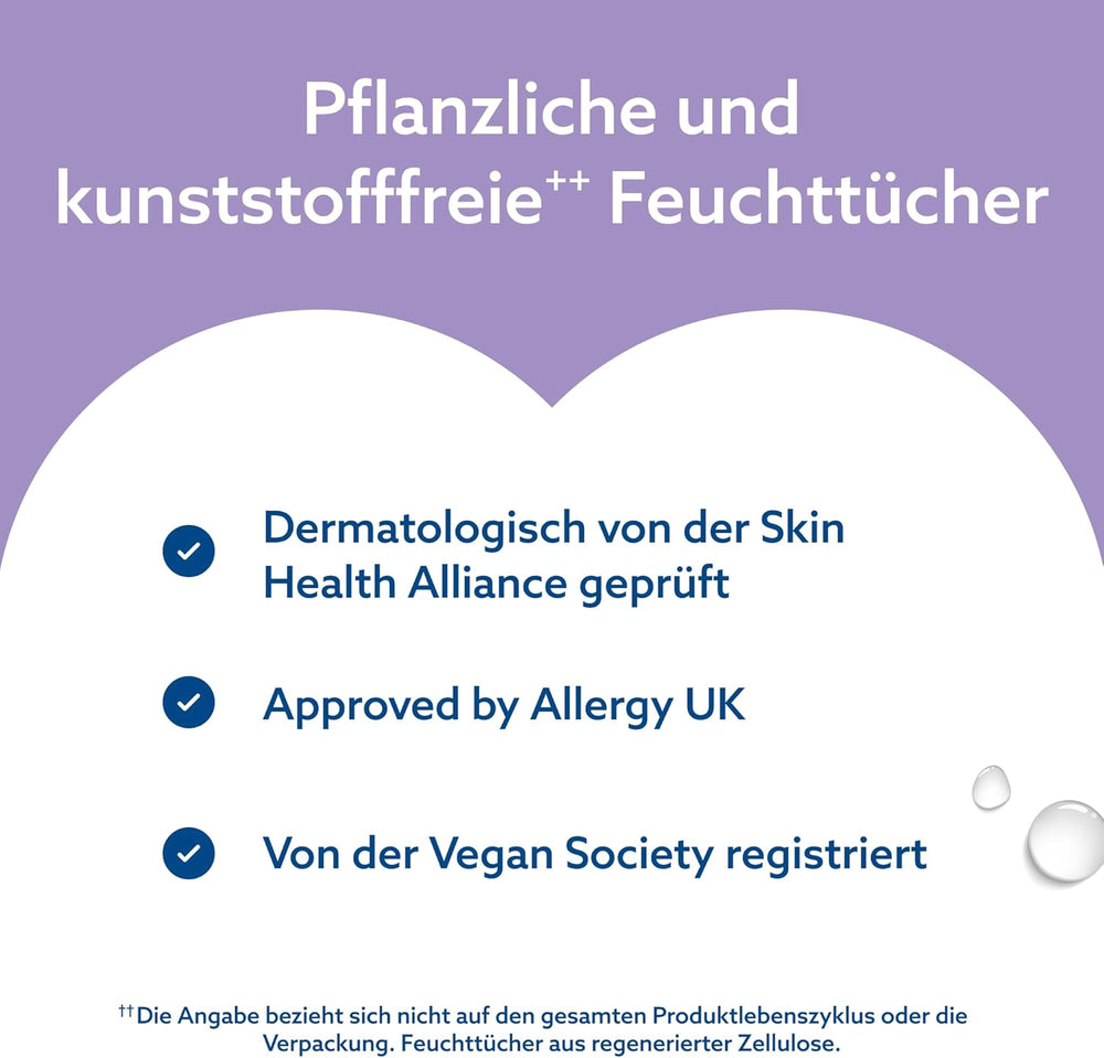 WaterWipes Sensitive+ Soothing Clean 360 piezas (paquete de 6) 3 en 1 limpieza, cuidado y calmante 99% agua con extracto de plantas toallitas para bebés sin perfume