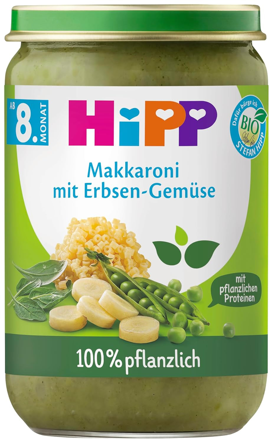 Hipp Macarrones Orgánicos Con Guisantes Y Verduras, 220G, Paquete De 6 (6X220G) Madre E Hijo Naty Shop Default Title