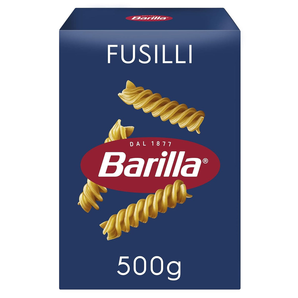 Barilla Pasta Classic Fusilli No. 98 de trigo duro de alta calidad, siempre al dente, Chili, Spaghetti, Fusilli, Penne, Italiano, 500g