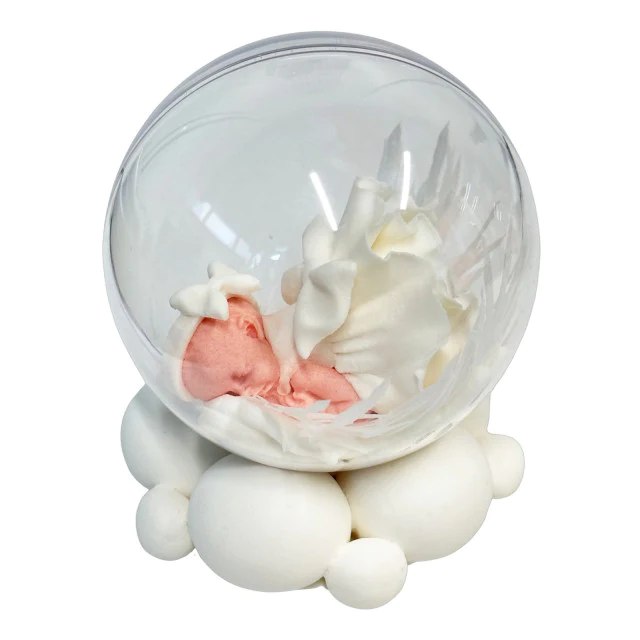 Decoración comestible, Bautismo, niña.