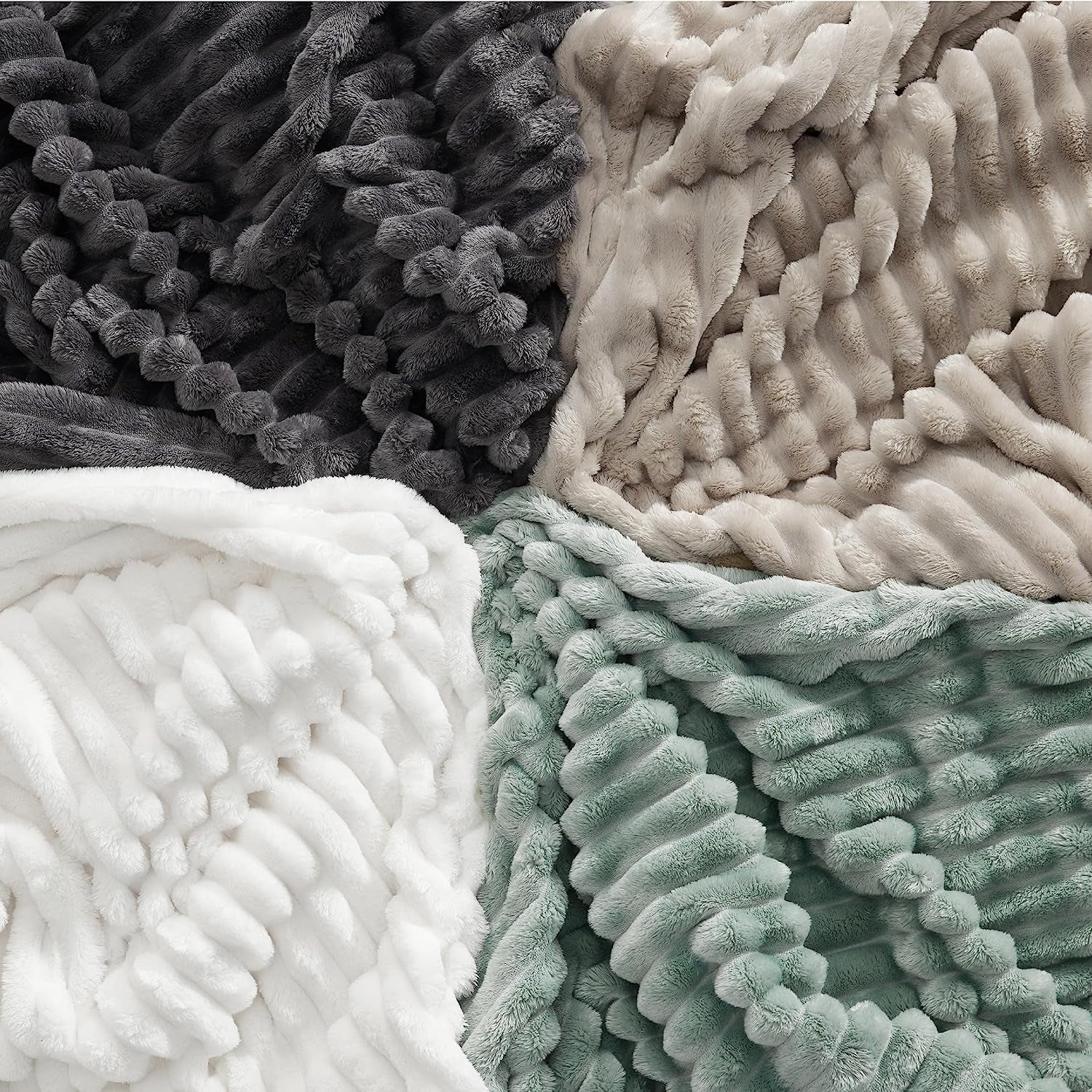 BEDSURE Manta Polar Verde Salvia para Sofá - Mantas Acogedoras Súper Suaves para Mujer, Linda Manta Pequeña para Niñas, Camas y Mantas de 127 X 152 Cm Beuche den BEDSURE-Store