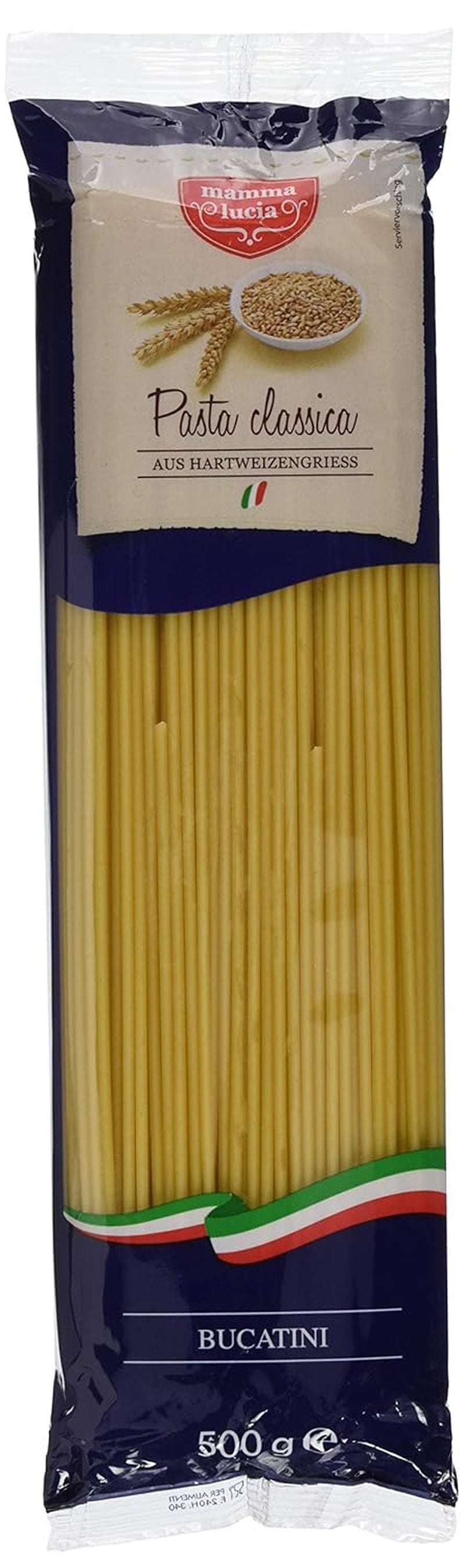 Pasta Bucatini - Macarrones, paquete de 20 (20 x 500 g)