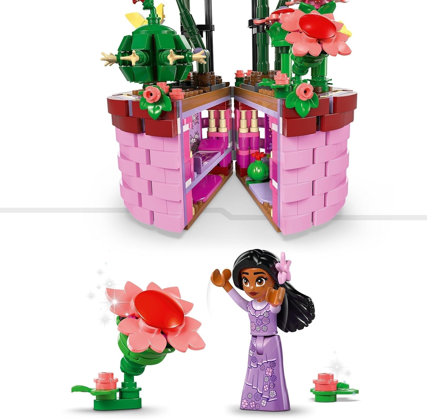 LEGO Ç€ Maceta de Isabella Encanto de Disney, juego de orquídeas de juguete de construcción para niños, juego de construcción decorativo con minimuñeca del personaje de la película, idea de regalo para niñas y niños a partir de 9 años 43237 Juegos de construcción Beuche den LEGO-Store
