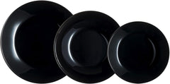 Arcopal Zelie Black Glasgeschirr-Set, 12-Teilig, 4-Sitzer, Schwarz Seturi vesela masa Naty Shop Default Title