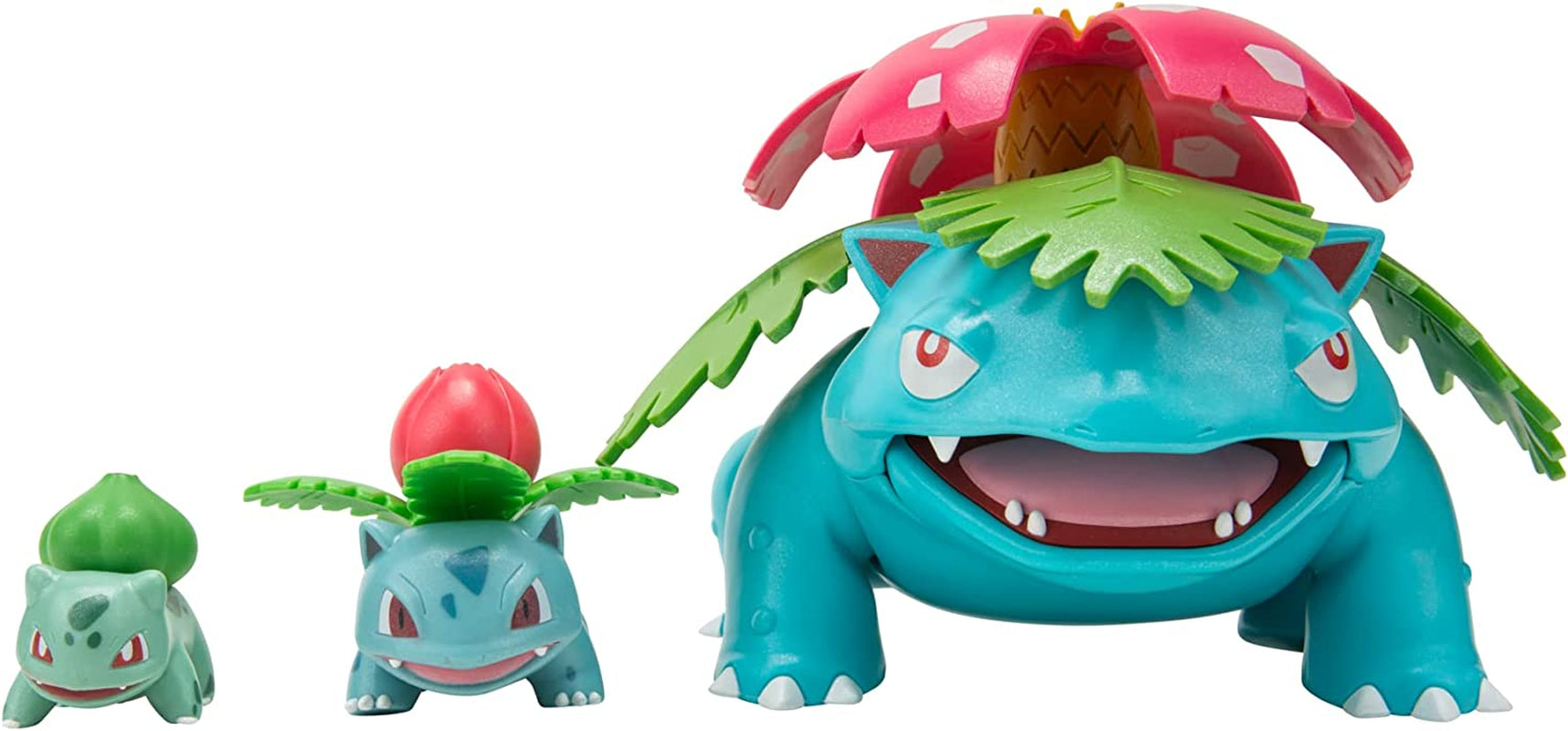 Pokemon PKW2778 Select Paquete de 3 con Pichu y Pikachu y figuras de batalla de Raichu de 7,6 cm Evolution Multipack Style 2 Figuras de acción Naty Shop Bulbasaur 1, Ivysaur, Venusaur