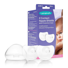 Lansinoh Stillhütchen 24 Mm (Größe 2), 2 piezas Inkl. Caja de almacenamiento - Angenehmes Tragegefühl - Trotz Anlegeschwierigkeiten Weiter Stillen Accesorios Alimentación y Lactancia Bebe Naty Shop