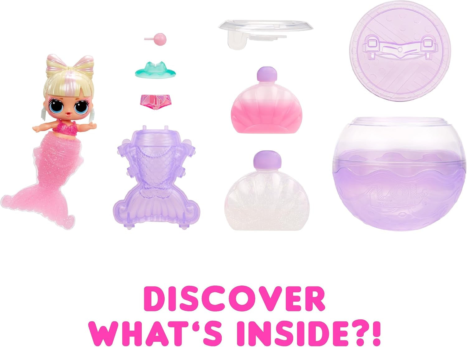 jajaja ¡Sorpresa! Mermaids Tots - Mini muñecas de moda con colas que cambian de color - Adecuadas para coleccionistas, niñas y niños de 4 años en adelante Naty Shop Dolls