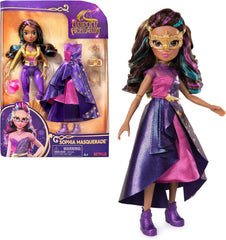 Unicorn Academy Deluxe Masked Ball Sophia - Muñeca de 24 cm de la popular serie de Netflix con 2 conjuntos, disfraces clásicos y juegos de rol, a partir de 4 años Naty Shop Dolls Sophia Masked Ball