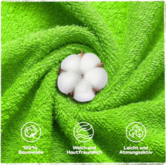 Poncho de baño infantil Oeko TEX, 100% algodón Madre e Niño Naty Shop