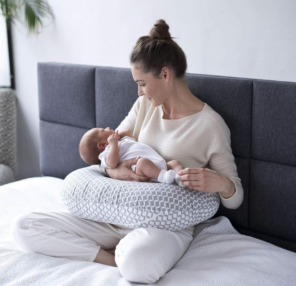 Almohada de lactancia ergonómica, Öko-Tex Standard 100, beige Accesorios Alimentación y Lactancia Bebe Naty Shop