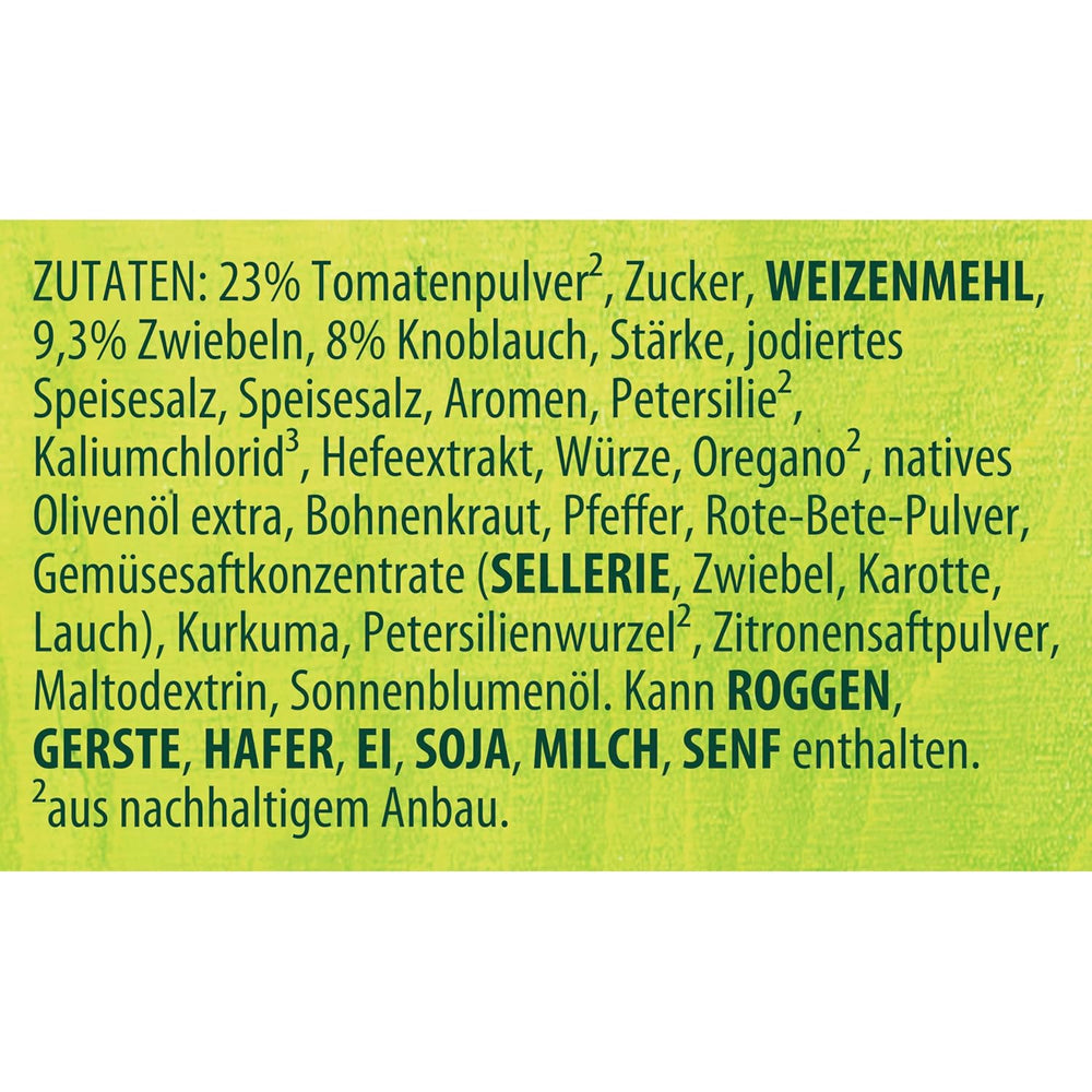 Knorr Fix Veggie Würzmischung Zucchini-Pfanne Toskana con gemüse für eine leckeres Gericht ohne geschmacksverstärkende Zusatzstoffe 3 porciones