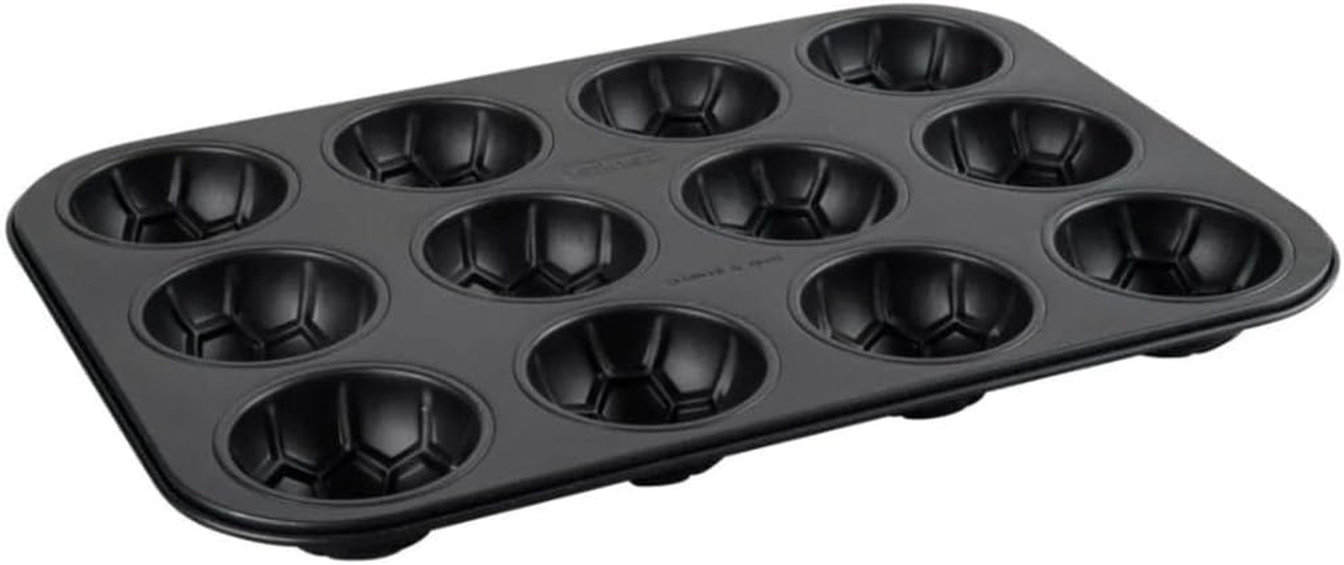 Zenker 12Er Muffinform – Muffinbackblech Für Muffins Und Cupcakes Aus Der Serie Soccer Baking– Hitzebeständiges 12Er Muffinblech Mit Antihaftbeschichtung, Schwarz Moldes y bandejas para hornear Naty Shop