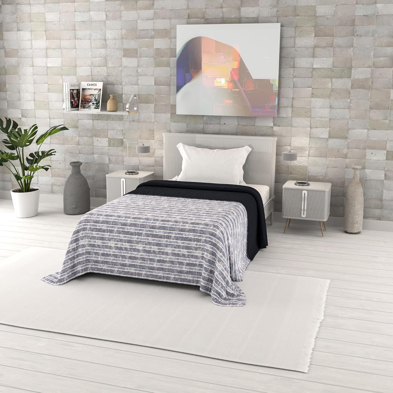 Colcha De Verano Estampada Fantasía, Relleno De Poliéster, Pétalos, 260X270Cm