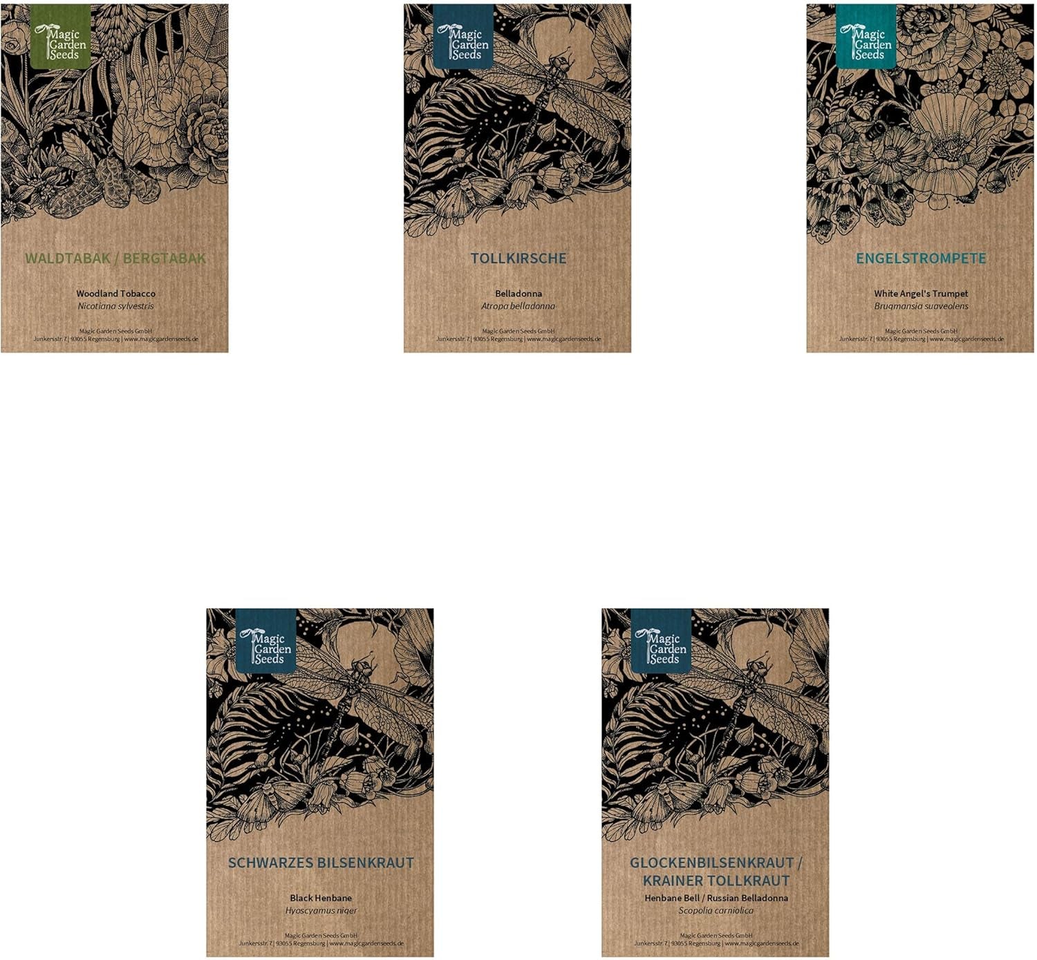 Plantas legendarias de cola de caballo - Set de semillas con 5 plantas mágicas